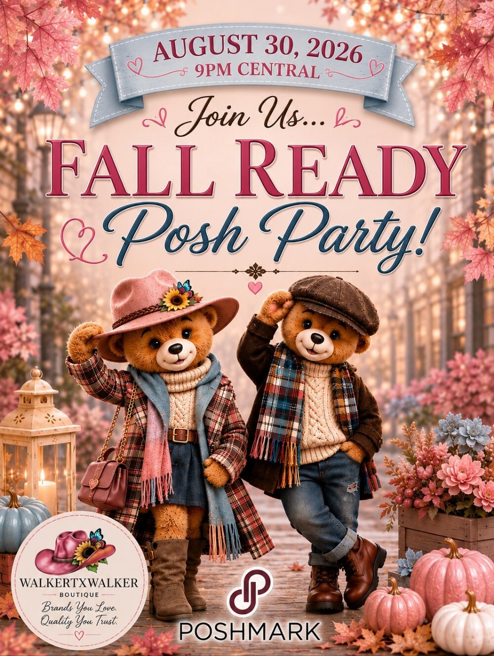 8/30 9pm Central- Hosting "FALL READY" Posh Party - Picture 1 of 7